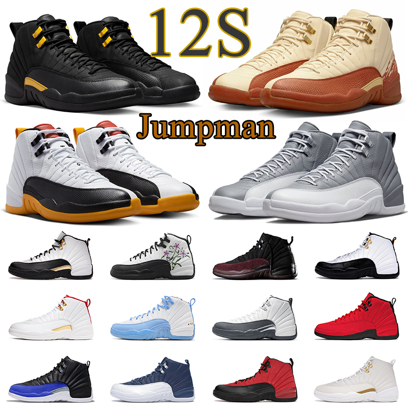 

Jumpman 12 men women 12s basketball shoes Black Taxi Stealth Hyper Royal Utility A Ma Maniere mens outdoor sport sneaker trainers, #2 12s stealth