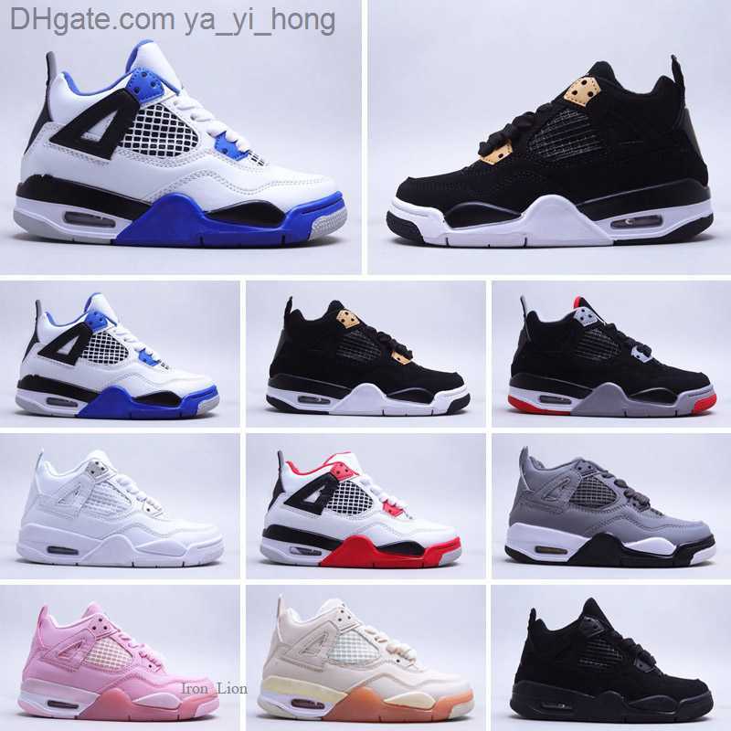 

4s Kids Basketball shoes Chicago 4 Infant Boy Girl Sneaker Toddlers Fashion Baby Trainers Children footwear yayihong, Blue