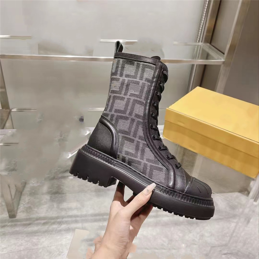 

Fashion Design Boots Fendyity Women High Heel Knight Martin Leather Wool Winter Warm Wedding Party Casual Flat Shoes 03-04