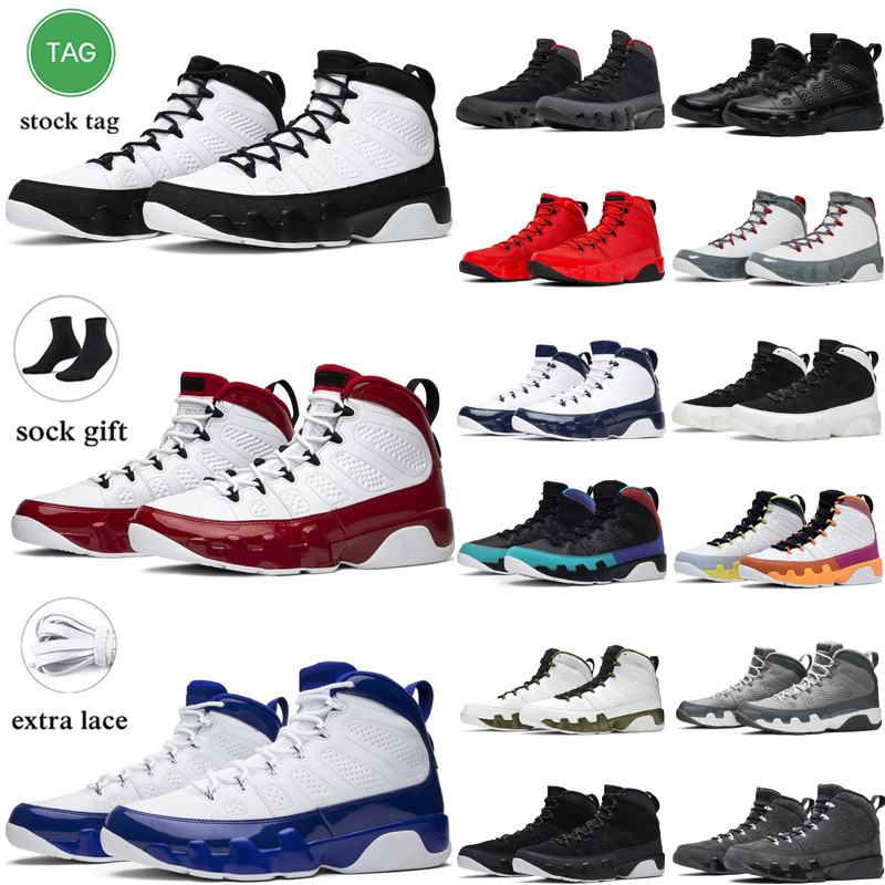 

Mens Basketball Shoes 9 9s Trainers Designer Sports Sneakers Classic Racer Unc Bred Racer Blue Eur 40-47, #1 particle grey