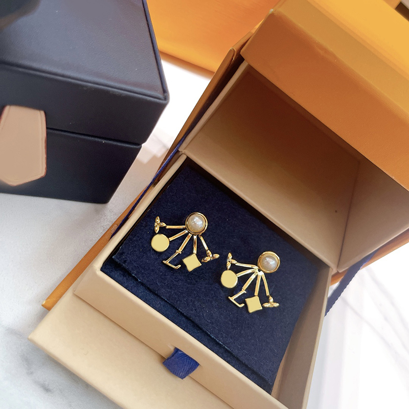 

Gold Pearl Earrings Luxurys Designers Jewelry Womens Hoop Ear Studs Flower Letter Charm Pendants Earring For Women Hoops Stud
