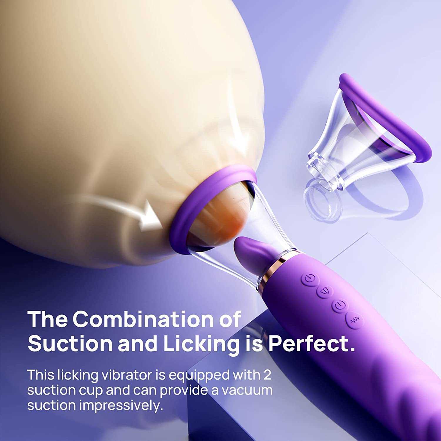 Masturbator Sex Toy Kstasn Clitoral Licking SuctionToy G spot Vibrator - Tongue Oral Vibrating Adult Toys for Women Pleasure with a Suction Cup Dild