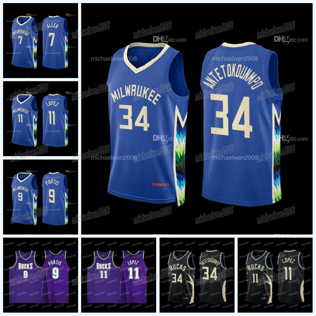 

Buck New City Jersey Milwaukee Giannis 34 Antetokounmpo Khris 22 Middleton Jrue 21 Holiday Brook 11 Lopez Bobby 9 Portis Connaughton 7 Allen, Black