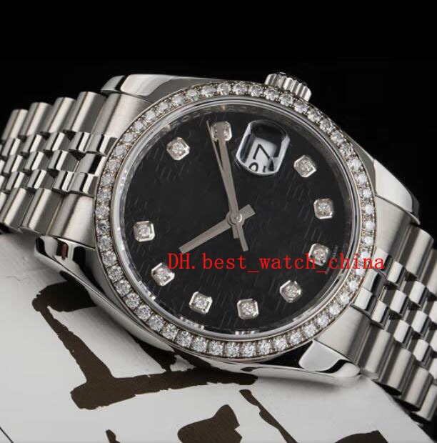 

Watch Asia 2813 Sport 116244 Men's watch 31mm 36mm ring with diamond automatic mechanical watche's Black memorial print disc sapphire Date just a Christmas present