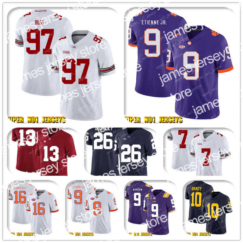 

Football Jerseys NCAA 97 Nick Bosa 9 Travis Etienne Jr. Clemson Tigers College Football Jersey Sam Darnold Le'Veon Bell Jamal Adams C.J. Mosley