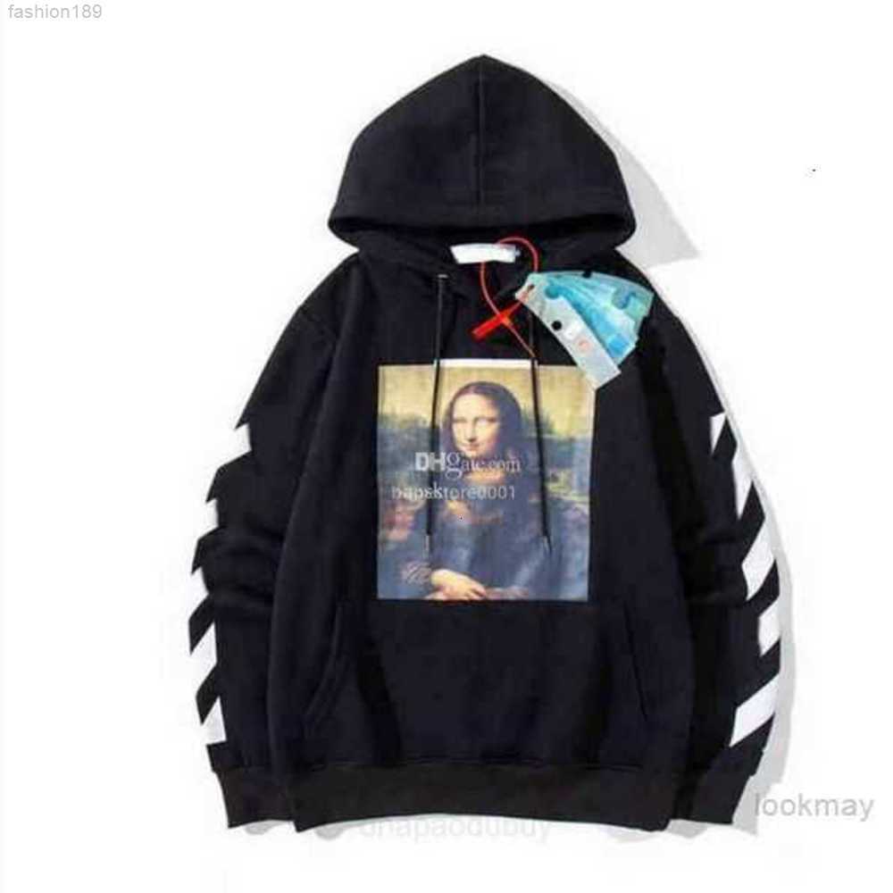 

2022 %60 Off Style Trendy Fashion Sweater Painted Arrow Crow Stripe Loose Hoodie Men's and Women's Coatjqm1off T-shirts Offs White 9zal Qv97, 15