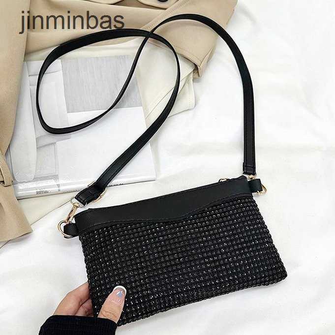 

2023 Women's Diamond Bag 55% Discount Wholesale Retail New Style Dinner Set Rhintone Fashion with Zipper Handbag Foreign Solid Cross Body Shoulder, White11