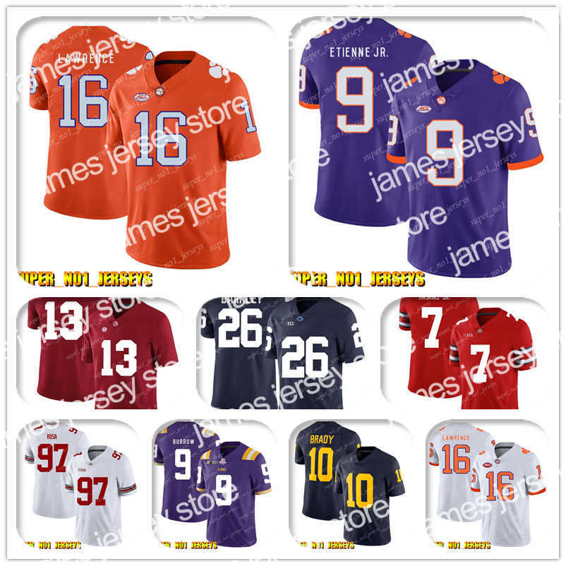 

Football Jerseys NCAA 16 Trevor Lawrence 9 Travis Etienne Jr. Clemson Tigers College Football Jersey Joey Bosa Melvin Gordon Justin Herbert Derwin James