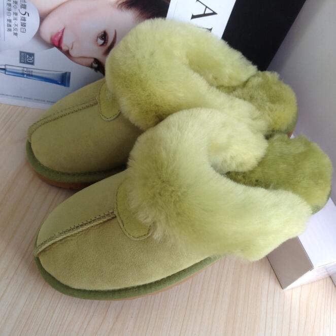 

2022 Hot sell Classic design AUS U5125 keep Warm slippers goat skin sheepskin slippers free transshipment-5, 10