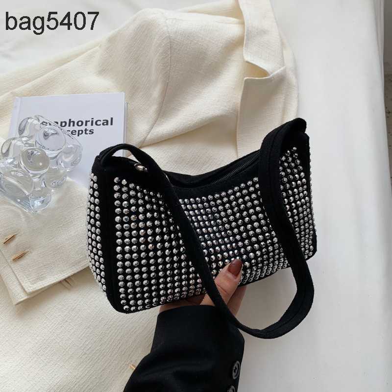 

2023 Fashion Diamond Bag 80% Discount Wholesale and Retail Popular High-grade Armpit Shoulder New Portable Women's Small Crowd, Black6
