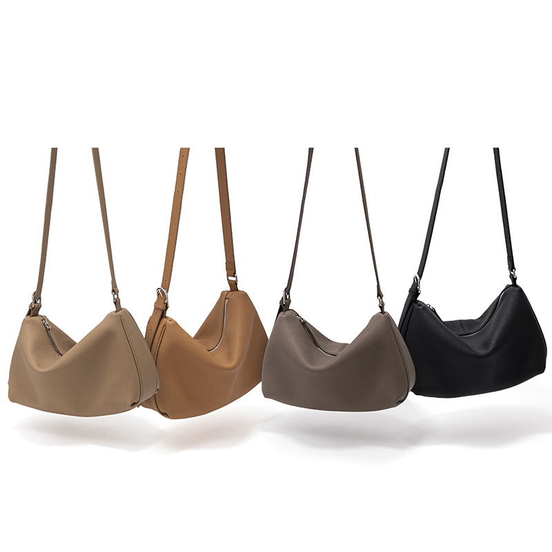 

Handbag Woman 2022 new Premium Tote Underarm bag Fashion simple cross-body leather women's bag large capacity, Color of biscuit