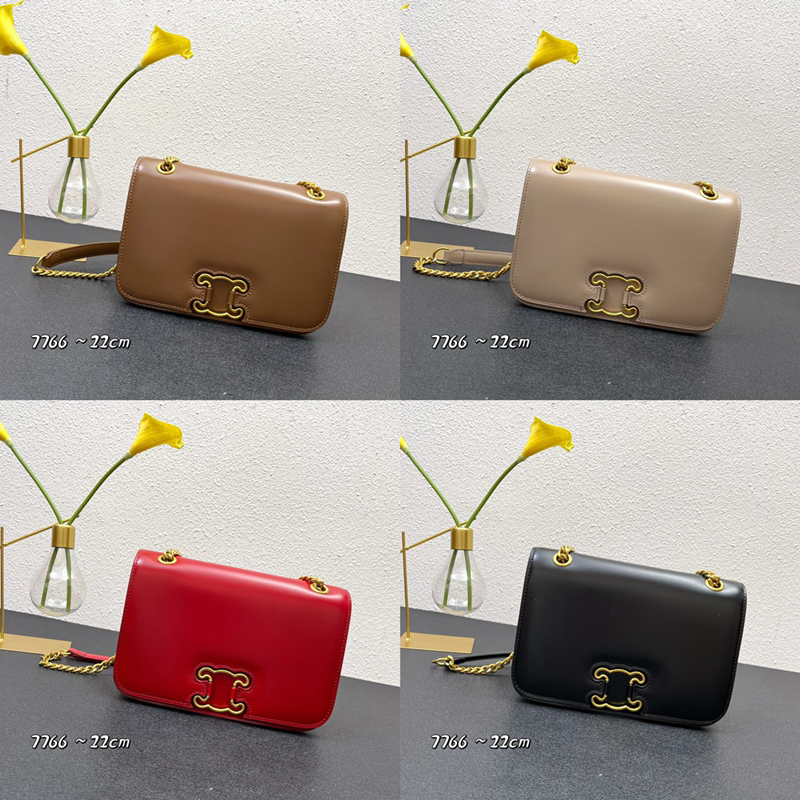 

Designer Triomph bag CC Buckle BOX Butterfly Tofu bag Cow Leather Chain Ladies Shoulder Handbags crossbody fashion luxury Vintage New 2022, #2 size:22x16.5x7cm