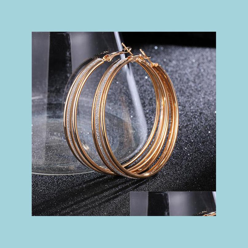 

Hoop Huggie 6Cm Big Earrings Fashion For Women Statement Party Wedding Unique Charm Jewelry Drop Delivery Dhlst