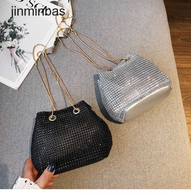 

2023 Women's Diamond Bag 55% Discount Wholesale Retail Fashion Bag Inlaid Rhintone Super Flash Chain Banquet Red Bucket Hand, Black4