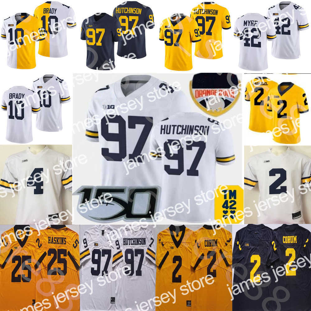 

Football Jerseys Michigan Wolverines Football Jersey NCAA College Aidan Hutchinson Tom Brady Charles Woodson Cade McNamara Blake Corum McCarthy Edwards, Colour 15