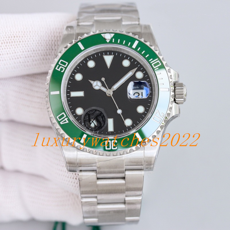 

41mm Men's watch Black Green blue Ceramic Bezel Automatic Eta Cal.3235 Watches 126610 Full Steel Dive Date Sapphire Crystal VSF Wristwatches, Add box