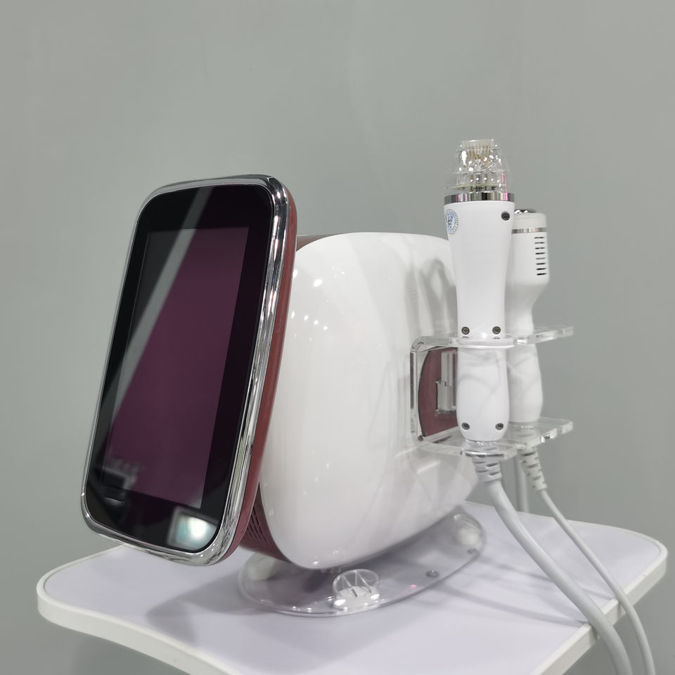 

2023 Radiofrequencies rf equipment face skin tips long time continuous working 2 handles pores improving nanocrystal head