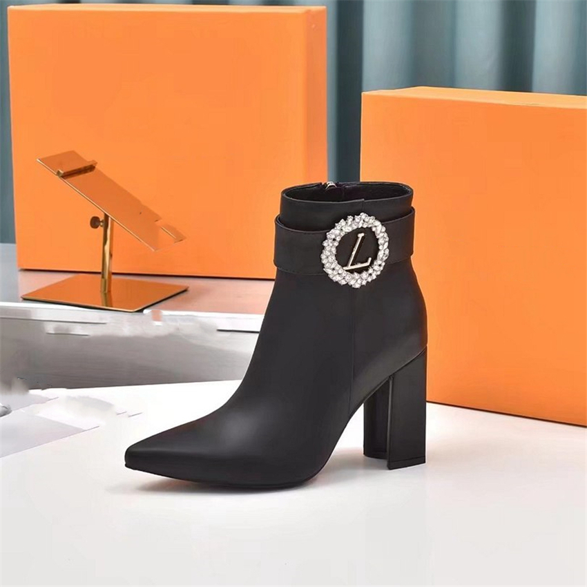 

Super Mini Boots Louiseity Fashion Women Decorative Flat Heel Winter Thick Sole Leather Warm Wool High Heel Snow Viutonity 06-07