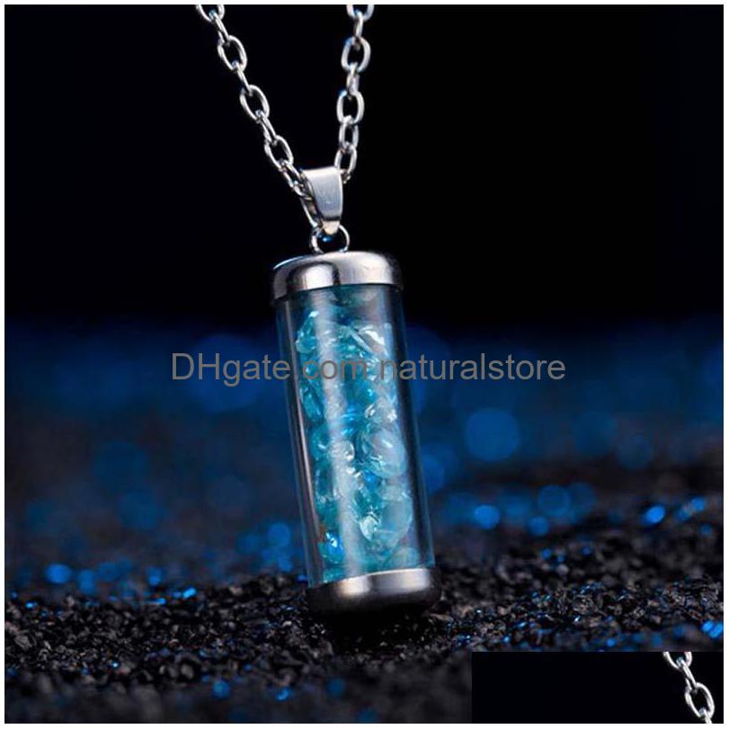 

Pendant Necklaces Boutique Selling Geometric Cylindrical Necklace Mti Colored Beads Clothing With Jewelry Simple Women S Ornaments D Dhrjv