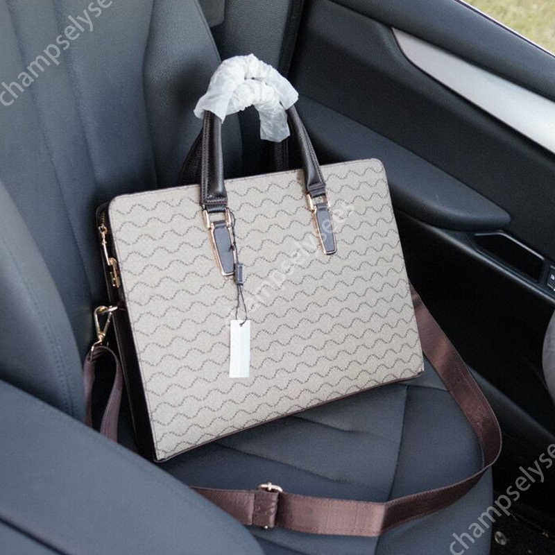 

Mens briefcase Designer briefcases Crossbody Postman bags Luxurys 2022 Men laptop bag Classic double letter print Top Hardware Fashion bag32, Package