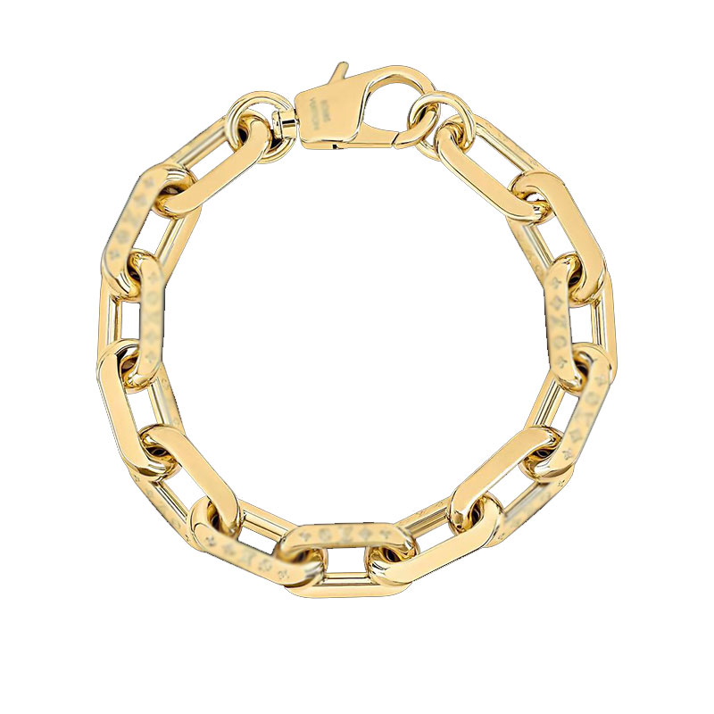 

Designers Men Iv Link Chain Bracelet Luxurys Designer U-shaped Bamboo Joint Bracelets Paris Brand Classic Old Flower Luxury Jewelry Women Copper Charm Bracelet Set