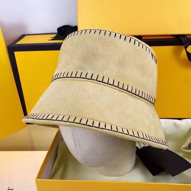 

Fashion Letter Designer Bucket Hat Women Men Sun Prevent Geometry Baseball Cap Outdoor Hats