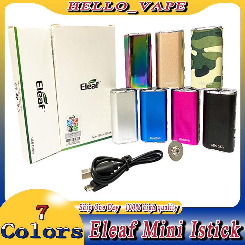 

Eleaf Mini iStick 10W Battery Kit Built-in 1050mAh Variable Voltage Box Mod with USB Cable & eGo Connector Included