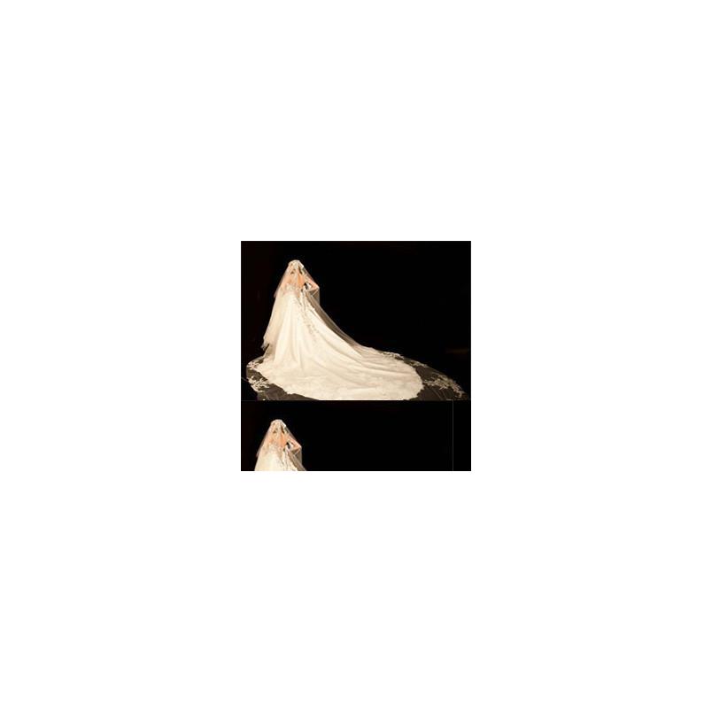 

Bridal Veils Charming High Quality 1 Layer Cathedral Bride Wedding Dress Veil With Sequins Crystal Comb White/ Ivory Accessories Dro Dh6Ek