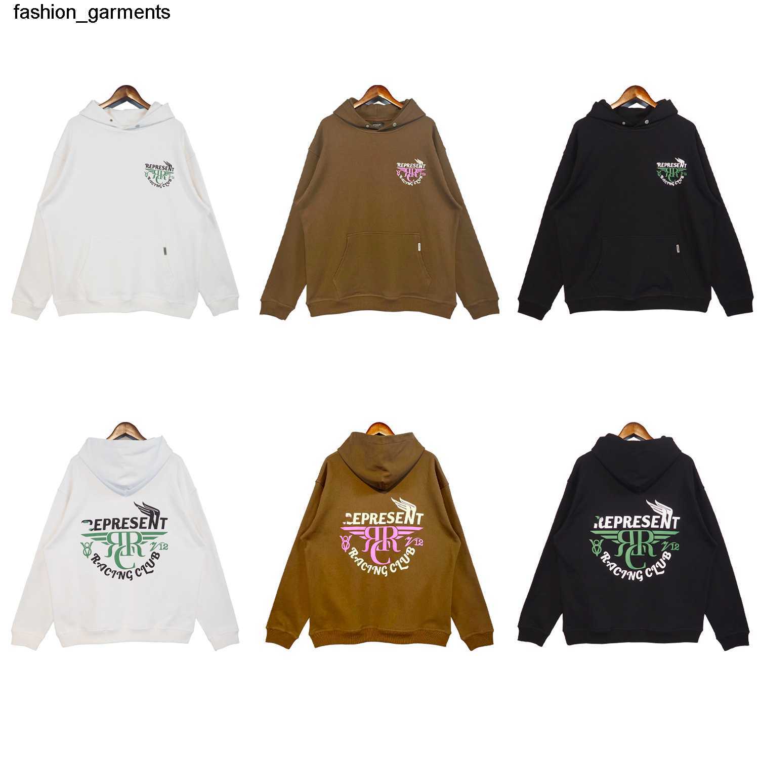 

designer Men' Hoodies designer Sweatshirts The correct version representative foam printed autumn winter new Hooded Sweater, Brown