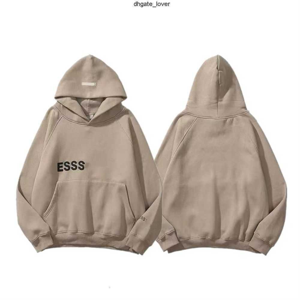 

Men' Hoodies Sweatshirts Essentials Hooded for Mens Plush Thickened Fog God of Fear Double Thread Ess Zipper Shirt 1977 Flockedfjey