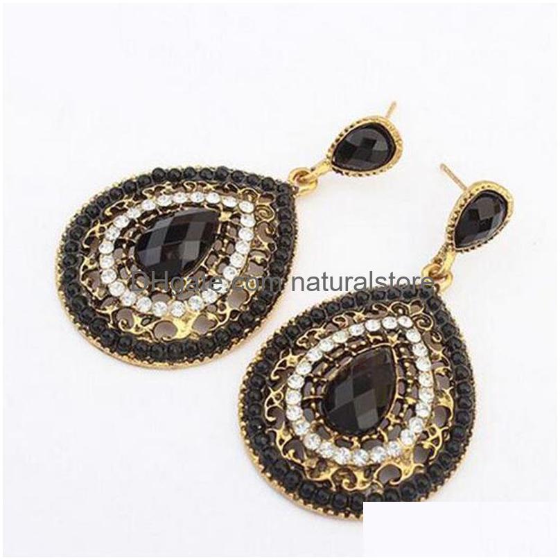 

Dangle Chandelier Bohemian Earrings Acrylic Water Drop Women Long Vintage Gold Statement Jewelry Boucle Doreille Delivery Dhmk4