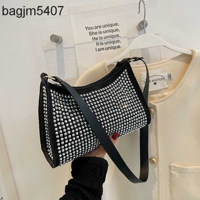 

2023 Fashion Rhinolite Bag 80% Discount Wholesale and Retail Fashionable Underarm New Women's Dign Single Shoulder Msenger, Black8