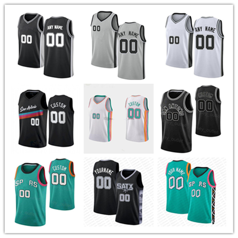 

Custom San Antonio Men Women Youth Spurs Jersey 17 Doug McDermott 7 Josh Richardson 25 Jakob Poeltl 3 Keldon Johnson 24 Devin Vassell 33 Tre Jone Basketball Jerseys, Color