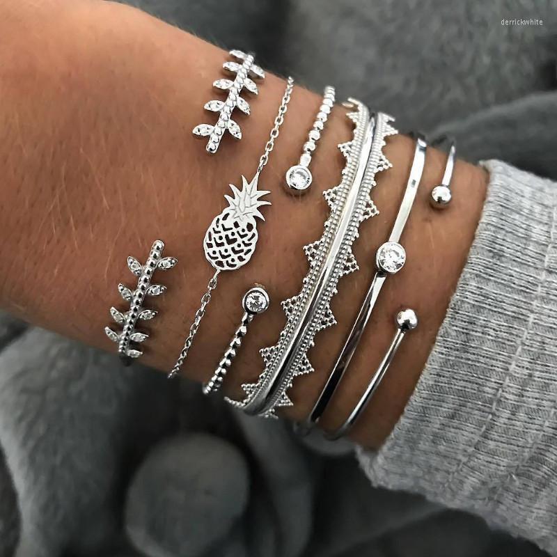 

Link Bracelets Fashion Pineapple Combination Bracelet For Women