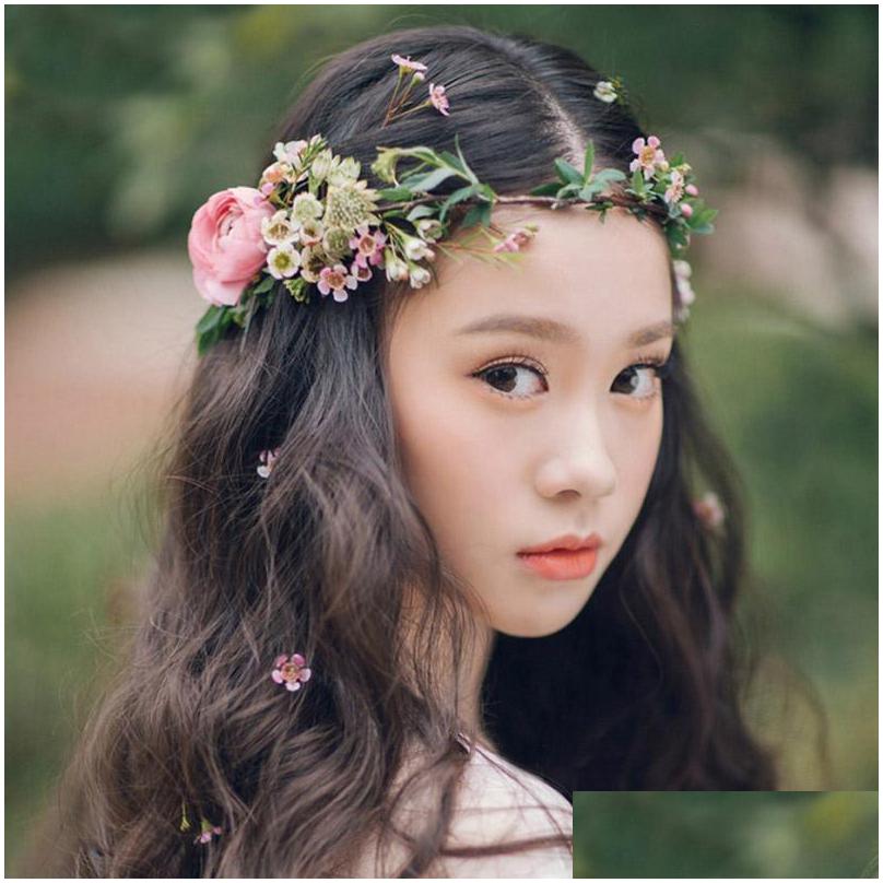 

Girls' Head Pieces Beautif Wedding Headpieces For Flower Girls New Arrival Size Kids Accessories With Different Colors In Stock Drop Dhdm4