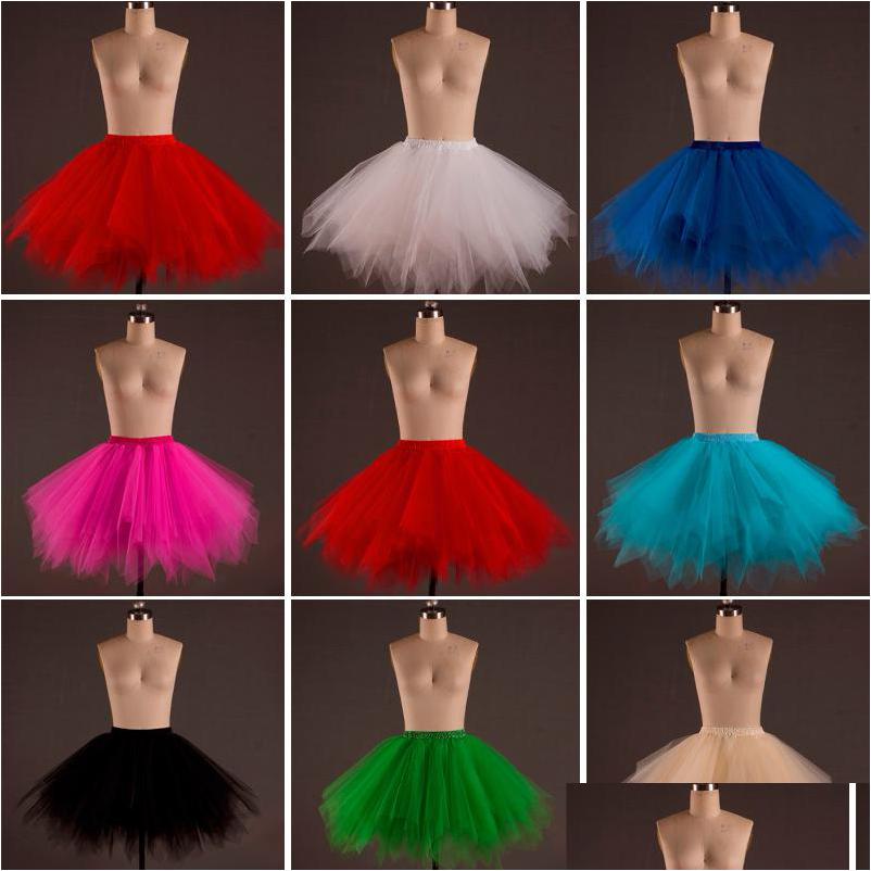 

Petticoats Selling Colorf Ball Gown Slip Plus Size Short Scalable Ruffle Bridal Accessories In Stock Drop Delivery Wedding Party Even Dhtho, Green
