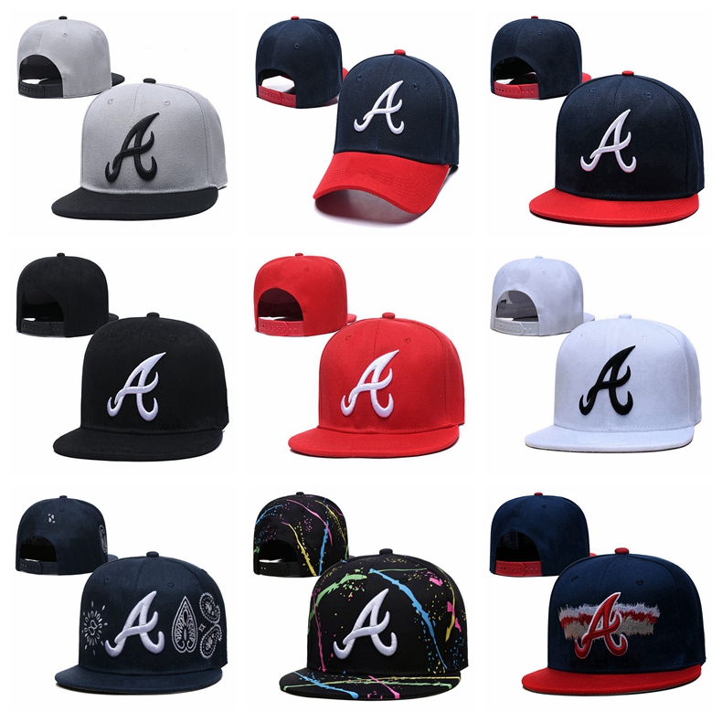 

2023 Braves a Letter Snapback Hats Strapback Gorras Bones Outdoor Sports Pop Hiphop Baseball Caps Men and Women