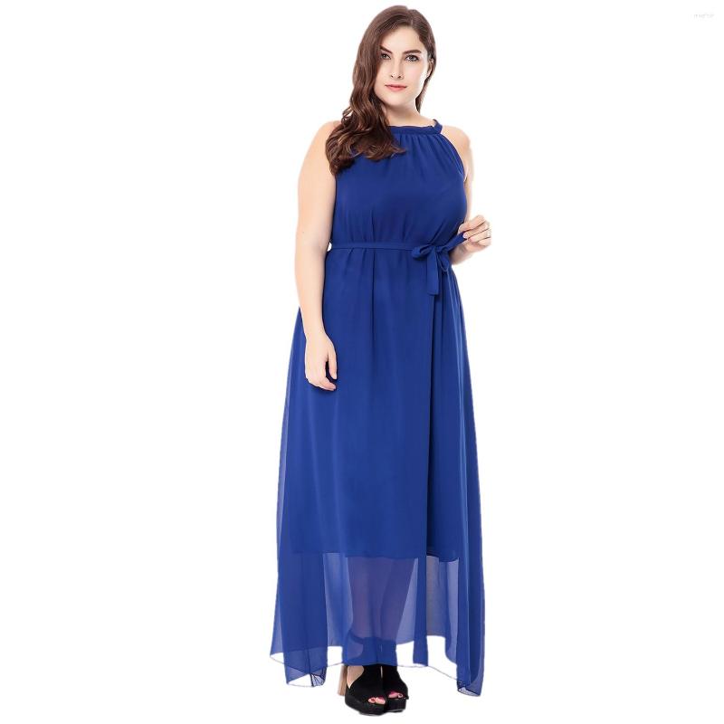 

Casual Dresses The Summer Of 2022 Bohemia Large Size Dress Is Fresh And Sweet Beach Vacation Big Swing Chiffon European American Style, Black