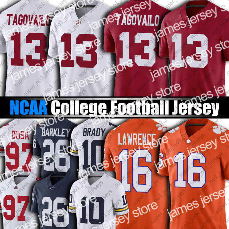 

Football Jerseys Football Jerseys NCAA Alabama Crimson Tide 13 Tua Tagovailo Jersey 16 Trevor Lawrence Jerseys Clemson Tigers College Football 10 Tom Brady, Ncaa jersey