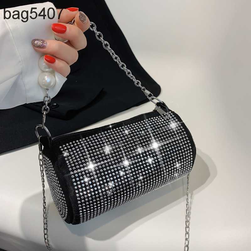 

Design Diamond Bag 80% Discount Wholesale and Retail Pearl Chain Women's Summer New Cylinder of Fashion Trend One Shoulder Crossbody, Blue7