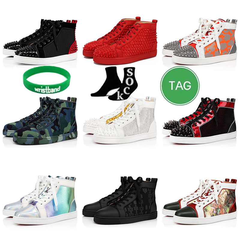 

Rivets Casual Shoes Luxury Designer Sneakers Leather Shoe Fashion Women Men Trainer High-top Sneaker Platform Trainers Walking Sport Outdoor, A20