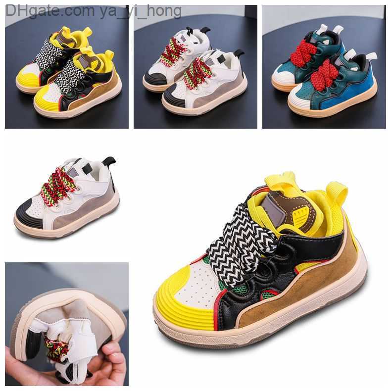 

Fashion baby Kids Designer Basketball Sneakers Shoes 2022 Dark Mocha Trainers Lace-Up Breathable patchwork Party Platforms Daddy Casual yayihong, Shoes box