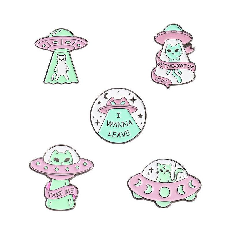 

Pins Brooches Spaceship Cat Letter Round Moon Star Cowboy Pins Alloy Enamel Clothes Badge Buckle Jewelry 6131 Q2 Drop Delivery Dhdp0