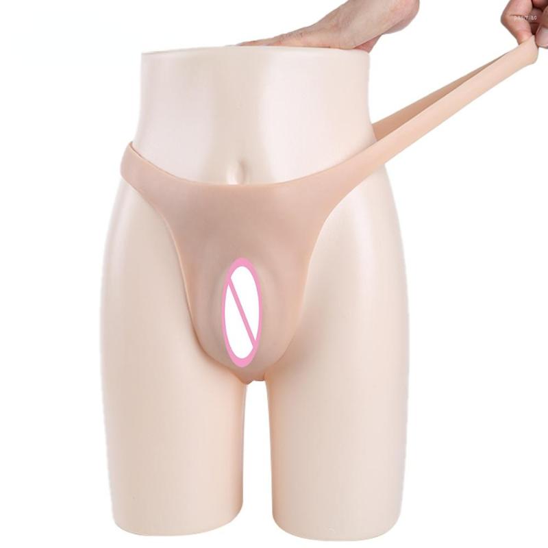 

Men's Body Shapers Artificial Silicone Fake Vagina Buttocks Enhancement Transgender For Crossdresser Drag-Queen Underwear Panty