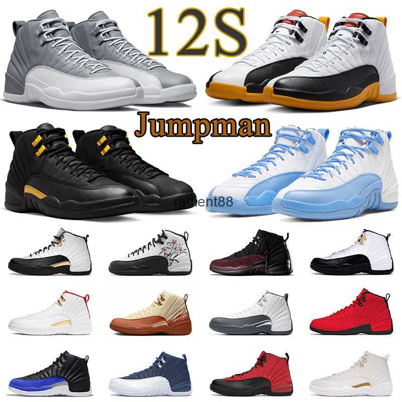 

Jumpman 12 men women 12s basketball shoes Black Taxi Stealth Hyper Royal Utility Wolf Grey mens outdoor sport sneaker trainers, #12 12s reverse taxi