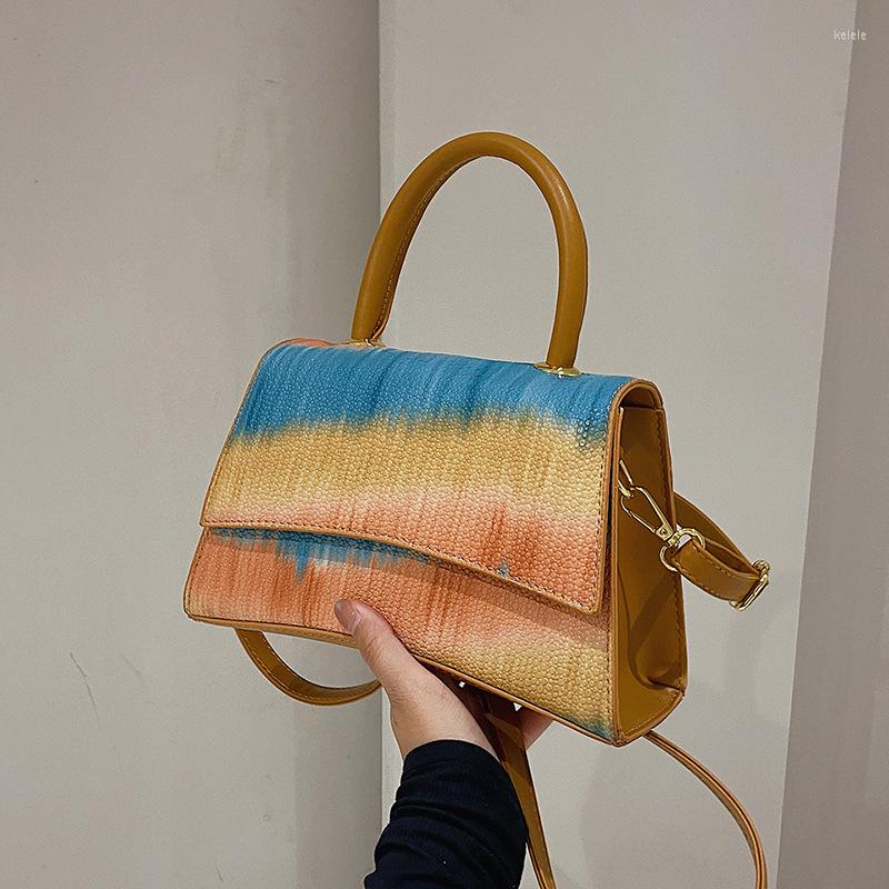 

Evening Bags Women's Bag Trendy One Shoulder Simple Tie Dyeing 2022 Summer Fashion Purses And Handbags Crossbody For Women, Yellow