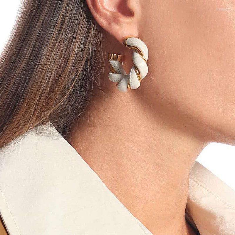 

Hoop Earrings Trend Jewelry Twine Letter For Female Wedding Party Fashion Gift