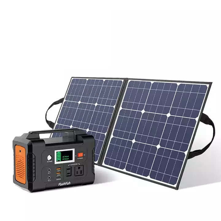 

China Solar Energy System Power BanksWith 50W Solar Panels 110V 220V 200 Watt Small Portable Power Station
