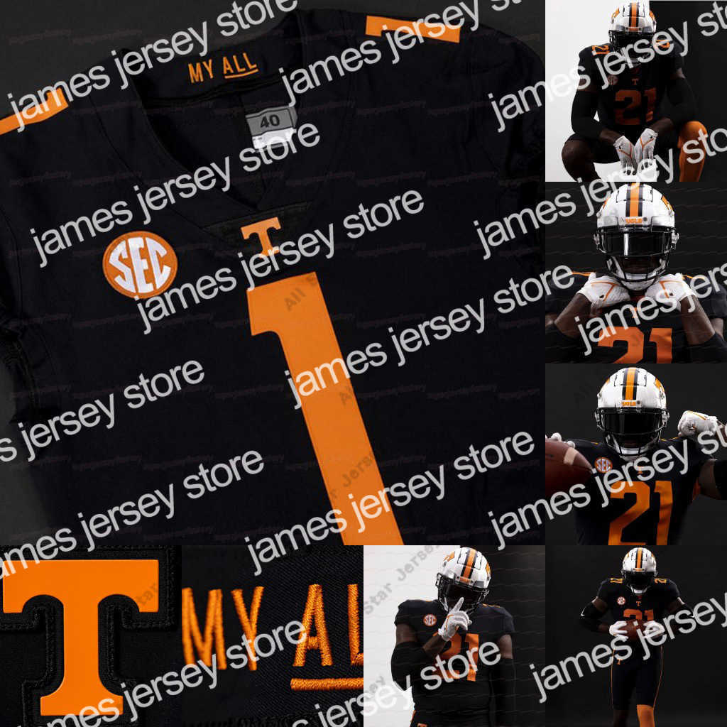 

American College Football Wear # 5 Hendon Hooker Tennessee Volunteers College Football Jersey Tayven Jackson Peyton Manning Cedric Tillman JaVonta Payton Joe Milt, Black +150patch