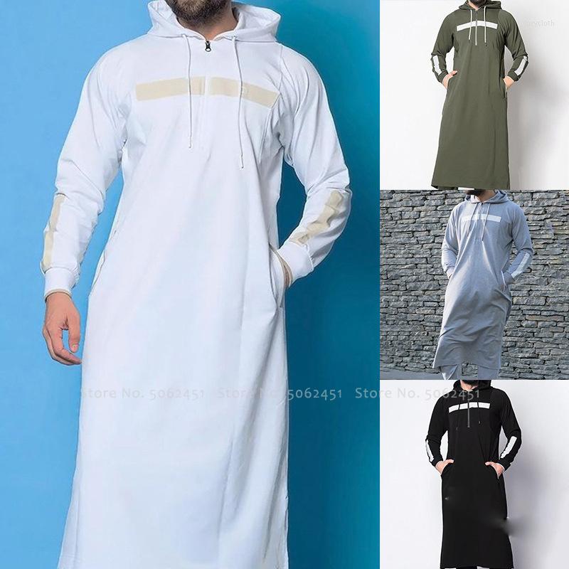 

Ethnic Clothing Men Jubba Thobe Islamic Arab Robes Kaftan Muslim Dress Saudi Arabia Abaya Blouse Fashion Hoodies Arabic Clothes